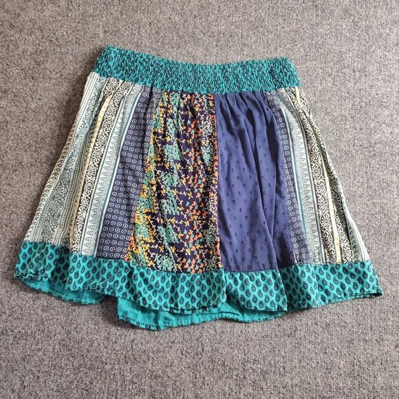 Y2K Confess Skirt Adult Women's Small Floral Patchwork Print 2000s Bratz Style - Picture 1 of 7